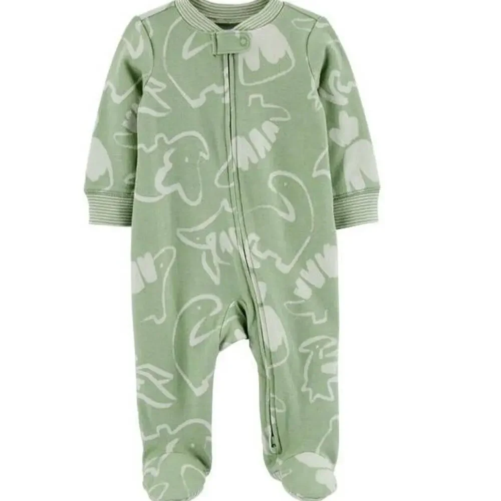 Carters Newborn Baby 2 Piece Footie Sleep and Play Pajama Two Way Zipper Jumper